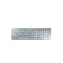 Cherry KC 6000 for Mac - JK-1610DE-1 - Slim Wired USB Keyboard, Full-Size 111 Keys, Silver, German