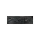 Cherry KW 9100 Slim - Full-Size Wireless Keyboard (Black/Grey) - RF 2.4GHz + Bluetooth, Portuguese Layout