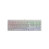 CHERRY MX 2.0S RGB - Wired Mechanical Keyboard - White, German QWERTZ, Cherry MX Brown, Per-Key RGB