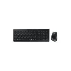 CHERRY Stream Desktop Comfort - JD-8550DE-2 - Wireless Full-Size Keyboard & Ergonomic Right-Hand Mouse, Black