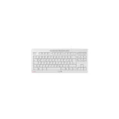 Cherry STREAM TKL Keyboard - White - Tenkeyless (87%), USB Wired, Scissor Switches, German QWERTZ, 94 keys