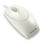 Cherry WheelMouse M-5400 - Optical Wired Mouse, 1000 DPI, Ambidextrous, Light Gray