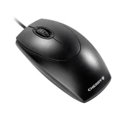 Cherry WheelMouse - M-5450 - Wired Ambidextrous Optical Mouse, Black, 1000 DPI, USB Type-A + PS/2