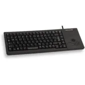 CHERRY XS Trackball Keyboard - G84-5400LUMDE-2 - Full-size (100%), Wired USB, QWERTZ German, Black