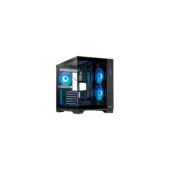 Chieftec Visio GM-30B-TG-OP - Black Cube ATX/mATX Case, Dual Tempered Glass, RGB, 410mm GPU Support