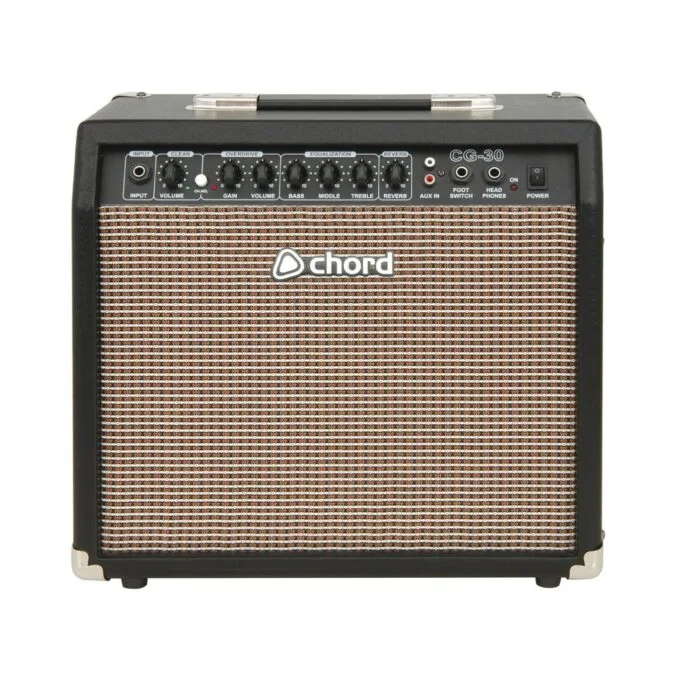 Chord Vinyl Guitar Amplifier - CG-30 - with 10'' Speaker Equaliser & Footswitch Input — image 2
