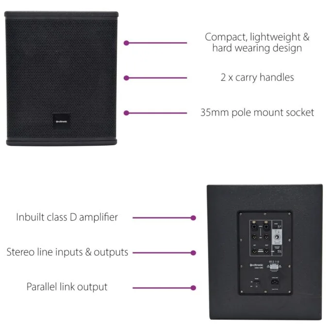 Citronic Active Sub - CASA-10BA - Active Sub 300Wrms 178.120UK — image 7