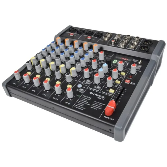 Citronic Mixer - CMB-10 - 10ch Mixer with DSP USB PC BT — image 2
