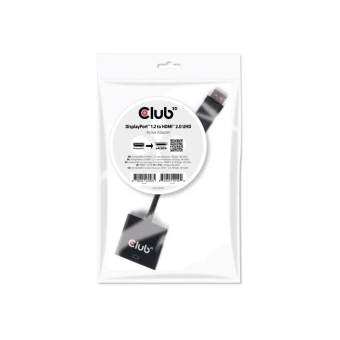 Club3D DisplayPort to HDMI 2.0 3D 4K60Hz Active Adapter - Polybag — image 2