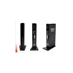 Club3D Dockingstation USB3 - to 4xUSB2 2xUSB3 HDMI DVI Black