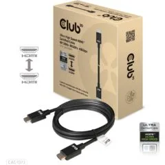 Club3D HDMI Cable - A to A, 2.1 Ultra High Speed, 10K HDR, 3 m, retail