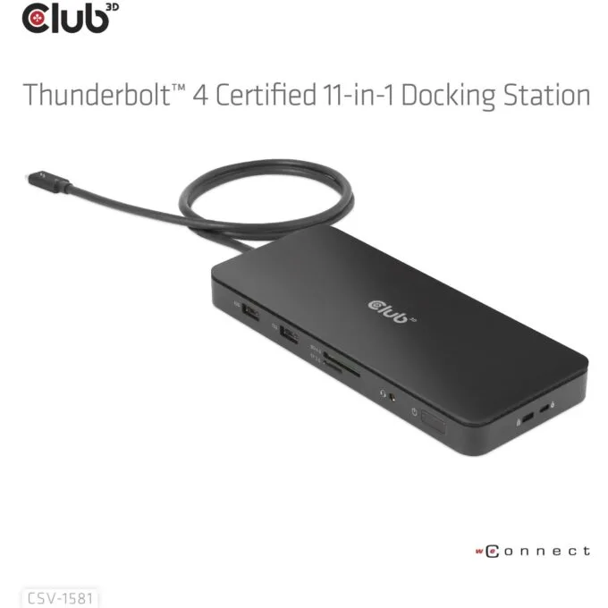 Club3D Thunderbolt4 Docking Station - 11-in-1, 2 Displays — image 7