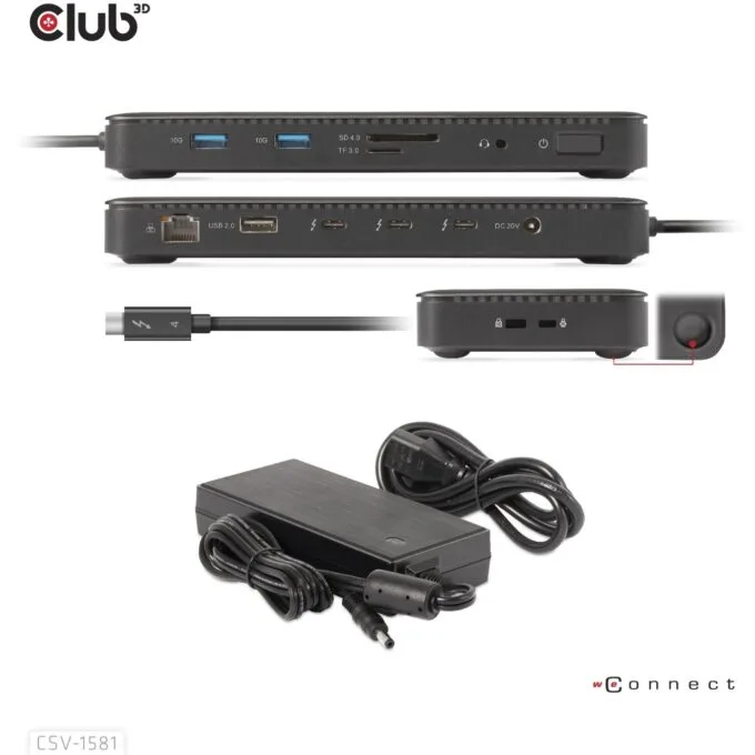 Club3D Thunderbolt4 Docking Station - 11-in-1, 2 Displays — image 11