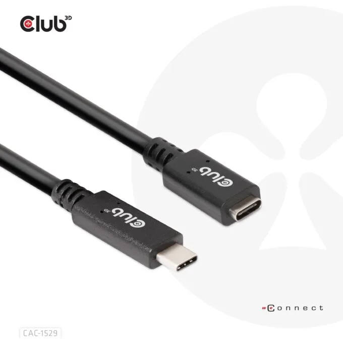 Club3D USB 3.2 Type-C Cable - 1m Extension - 5Gbps — image 1