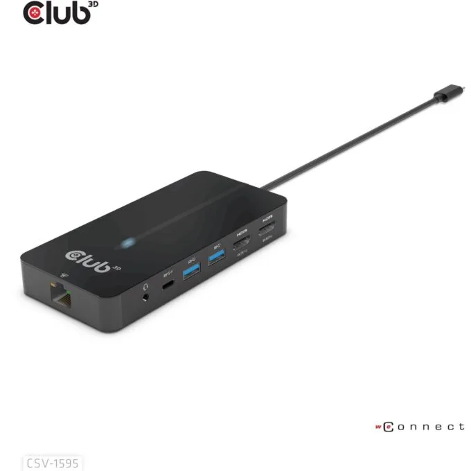 Club3D USB-C 7in1-HUB - to 2xHDMI 2xUSB USB-C LAN 4K60Hz PD100W — image 4