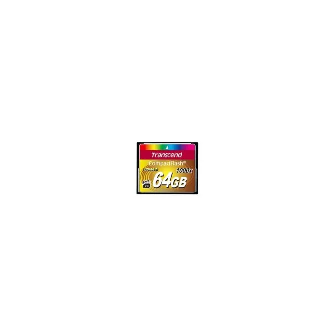 CompactFlash Card 64GB - TS64GCF1000 - Black, MLC, 160/120 MB/s — image 1