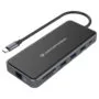 CONCEPTRONIC 12-1 Dock USB-C- to 2xHDMI 3xUSB-A AUX + 25cm gr