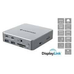 CONCEPTRONIC 15-1 Dock USB-C- to 2xHDMI 2xUSB-C 4xUSB-A +80W si