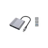 CONCEPTRONIC 4-1 Dock USB-C- to 2xHDMI USB-A 100WPD 25cm gr