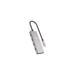 CONCEPTRONIC 4-1 Dock USB-C- to 3xUSB-C 100WPD 25cm gr