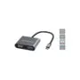 CONCEPTRONIC 4-1 Dock USB-C- to HDMI.USB3.0.VGA.100WPD 15cm gr