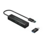 CONCEPTRONIC 4-Port Hub USB-A3.0 -C Adap.- to 4xA3.0 o.Netz. sw