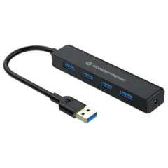 CONCEPTRONIC 4-Port Hub USB-A3.0- to 4xA3.0 o.Netz. sw
