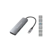 CONCEPTRONIC 6-1 Dock USB-C- to HDMI 2xUSB-A SD TF + 15cm gr