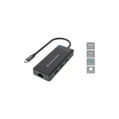 CONCEPTRONIC 7-1 Dock USB-C- to 2xHDMI 3xUSB-A GbE + 25cm gr