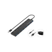 CONCEPTRONIC 7-Port Hub USB-A3.0- to 7xA3.2Gen1 DC m.Netz. sw