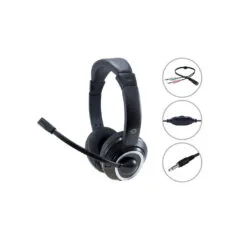 CONCEPTRONIC Headset Klinke Mikro.int.Bed.Stereo 2.0m sw