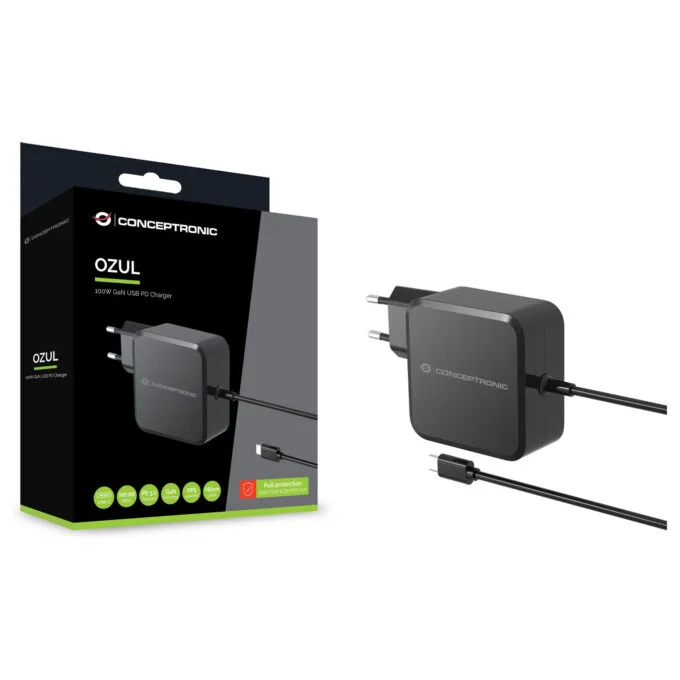 CONCEPTRONIC Ladegerät 1Port GaN USB-C Desk 100WPD3.0 PPS sw — image 3