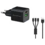 CONCEPTRONIC Ladegerät 2Port GaN 3-in-1 33WPD3.0 PPS sw