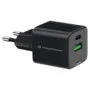 CONCEPTRONIC Ladegerät 2Port GaN USB-C -A 20WPD3.0 PPS sw