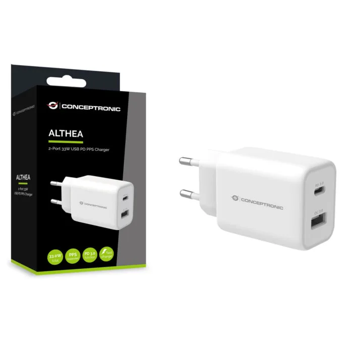 CONCEPTRONIC Ladegerät 2Port USB-C -A 33WPD3.0 PPS ws — image 4
