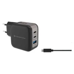 CONCEPTRONIC Ladegerät 3Port GaN 2xUSB-C 1xA 67WPD3.0 PPS sw