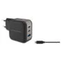 CONCEPTRONIC Ladegerät 3Port GaN 2xUSB-C 1xA 67WPD3.0 PPS sw