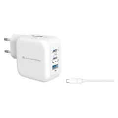 CONCEPTRONIC Ladegerät 3Port GaN 2xUSB-C 1xA 67WPD3.0 PPS ws