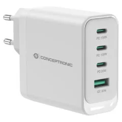 CONCEPTRONIC Ladegerät 4Port GaN 3xUSB-C 1xA100WPD3.0 PPS ws