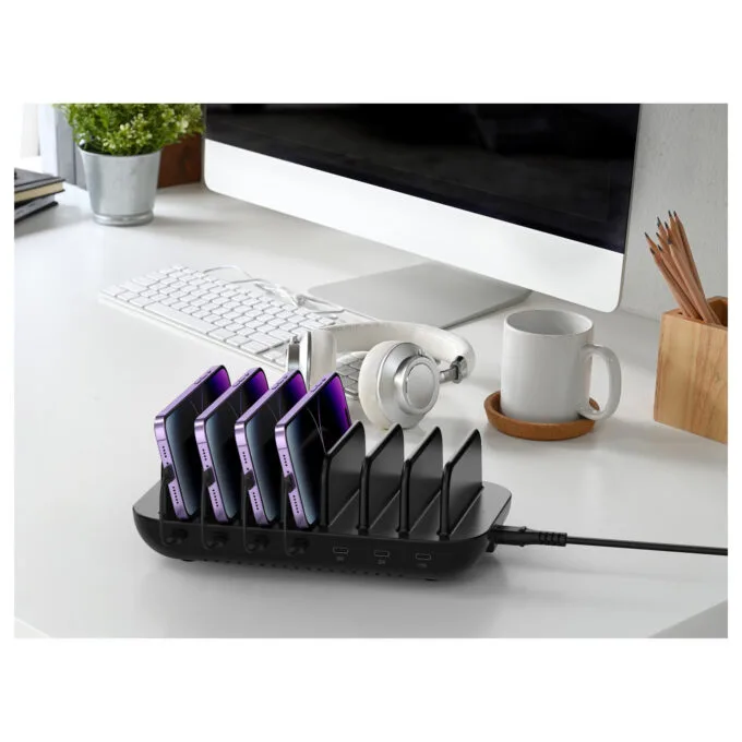 CONCEPTRONIC Ladegerät 7Port 7xUSB-C Multi 160WPD3.0 sw — image 3