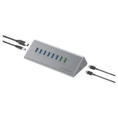 CONCEPTRONIC10-Port Hub USB-A3.0 -C Adap.- to 6xA3.0+m.Netz. gr