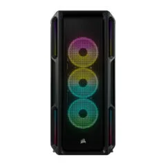 Corsair iCUE 5000T RGB Mid-Tower PC Case - CC-9011230-WW - Black, ATX, ARGB, Tempered Glass