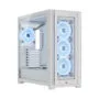 Corsair iCUE 5000X RGB QL Edition Mid-Tower ATX Gaming Gehäuse weiß