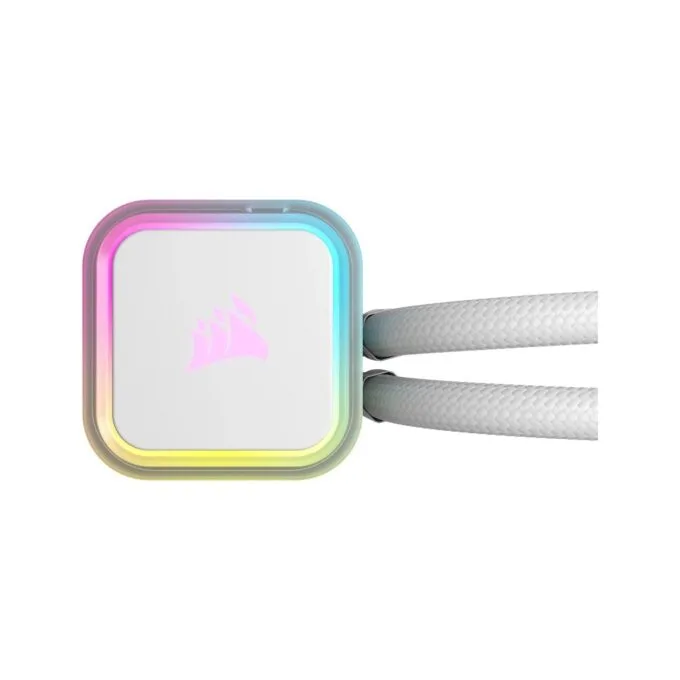 Corsair iCUE H100i RGB Elite White 240mm AIO Liquid CPU Cooler — image 2