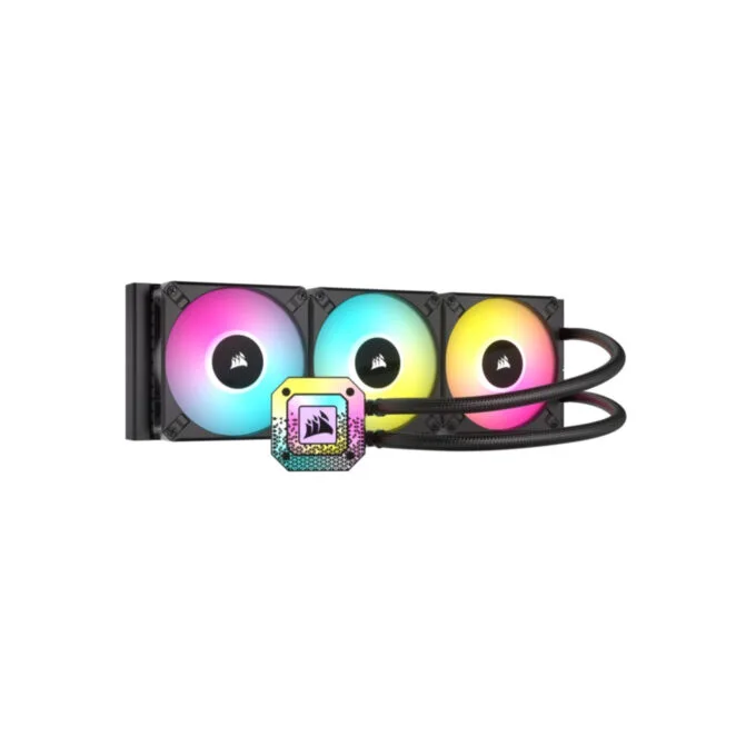 Corsair iCUE H150i Elite Capellix XT - 360mm AIO Liquid CPU Cooler - 3x120mm RGB PWM Fans, ARGB, XTM70 — image 1