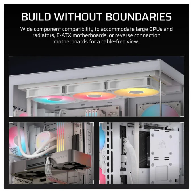CORSAIR Midi 3500X RSR ARGB (Tempered Glass) White — image 5