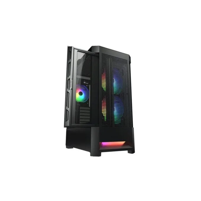 Cougar Airface RGB Black Mid Tower PC Case - 330mm GPU Support - 3x ARGB Fans Included — image 2