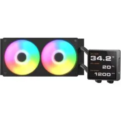 Cougar Poseidon Vistek Pro ARGB 240 CPU Liquid Cooler – Black