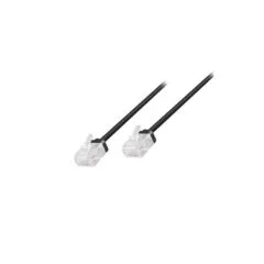 CQ3023U 0.50m CAT6A U UTP SLIM HIGH-FLEX PATCH CABLE BLACK, LOGILINK