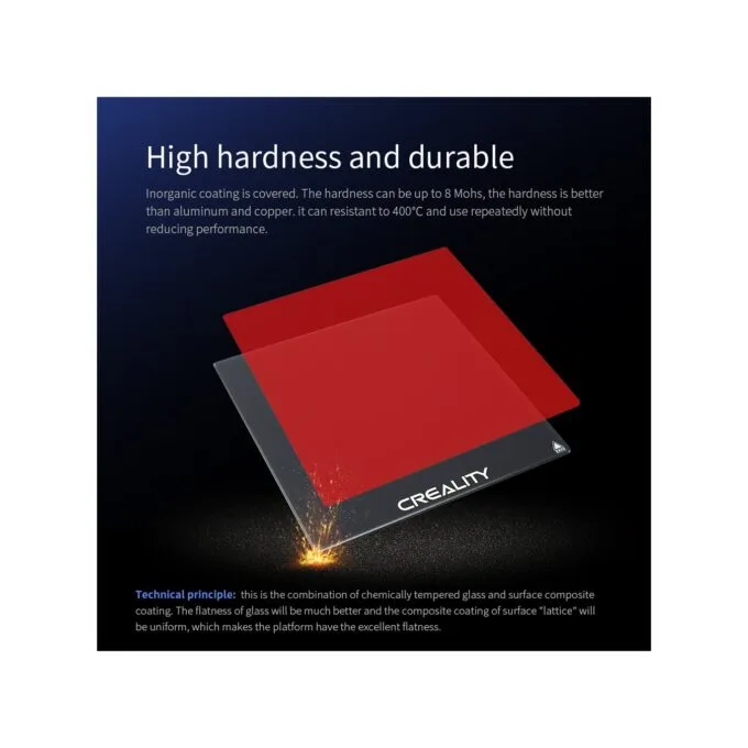 Creality Carborundum Glass Platform Kit 235x235x4 - CP-01 - Ender-3/3 V2 Pro compatibility — image 3